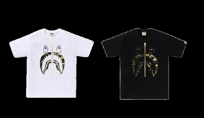 1ST CAMO SEPARATE SHARK TEE